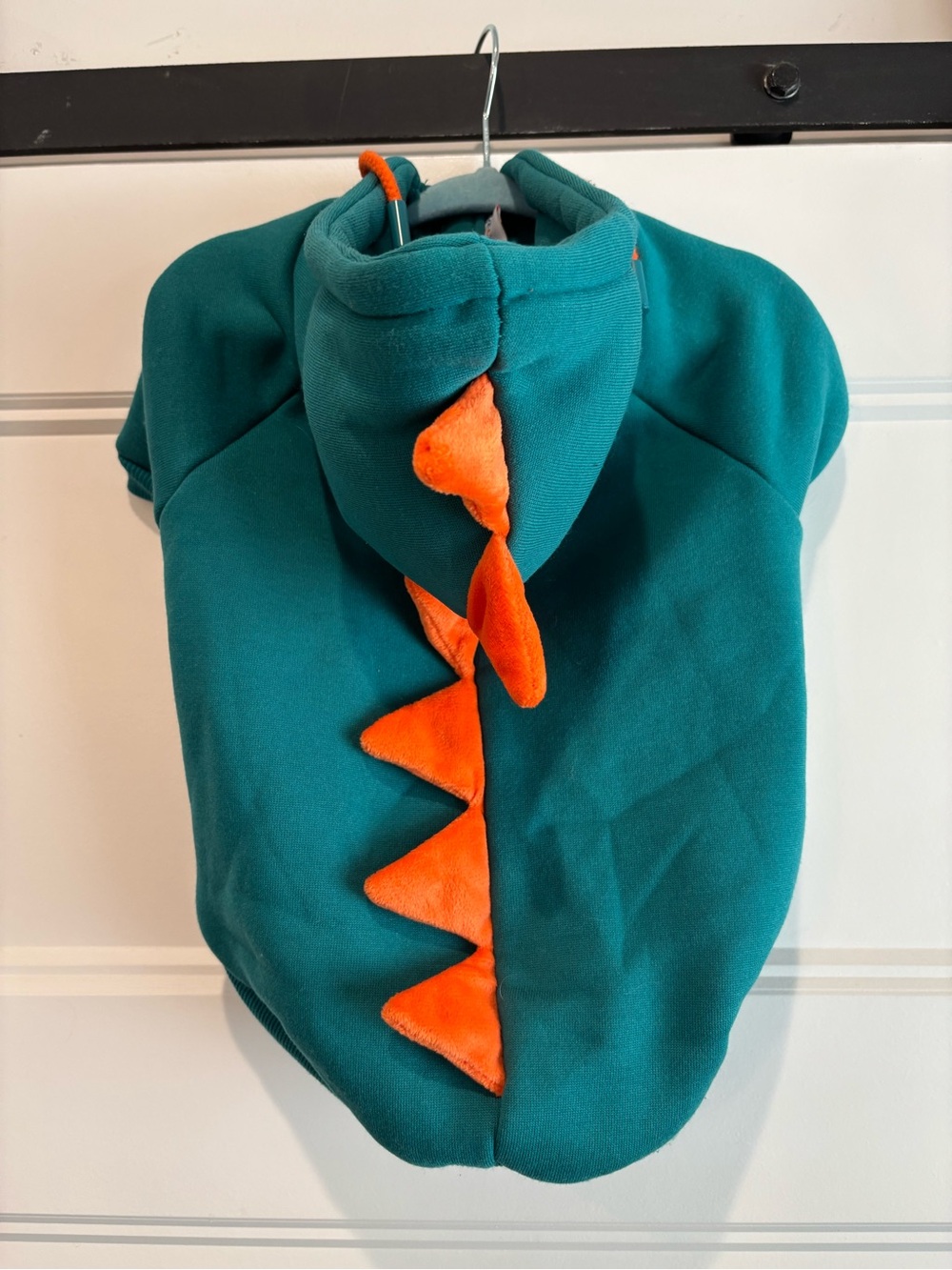 Novogratz Teal Dinosaur Dog Hoodie Sweater Size Small